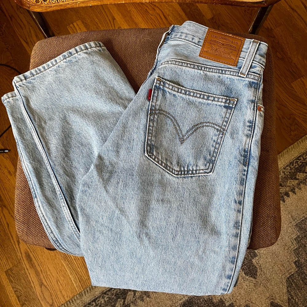 Levi's Light Blue Straight Leg Jeans